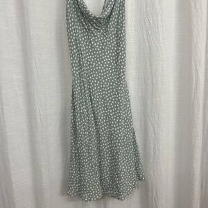 Abercrombie sage green polka-a-dot dress